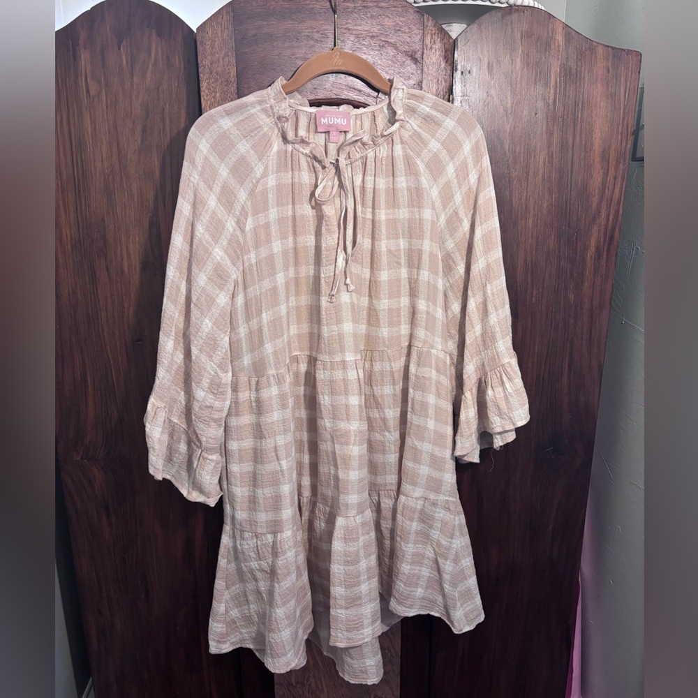 Checkered Flowy Show Me Your Mumu Dress